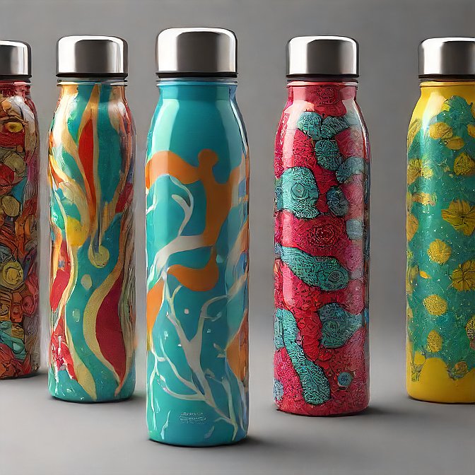 Multiple Colorful insulated bottle for keeping drinks at the perfect temperature