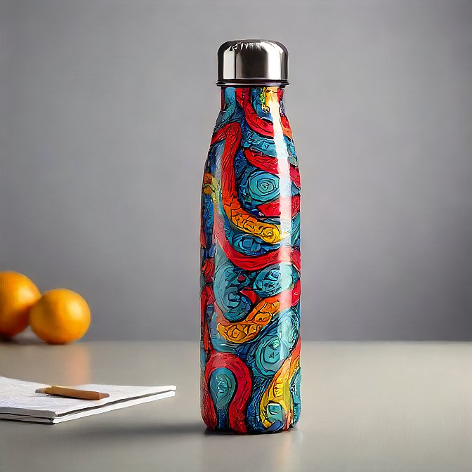 Colorful thermal bottle for keeping drinks hot or cold