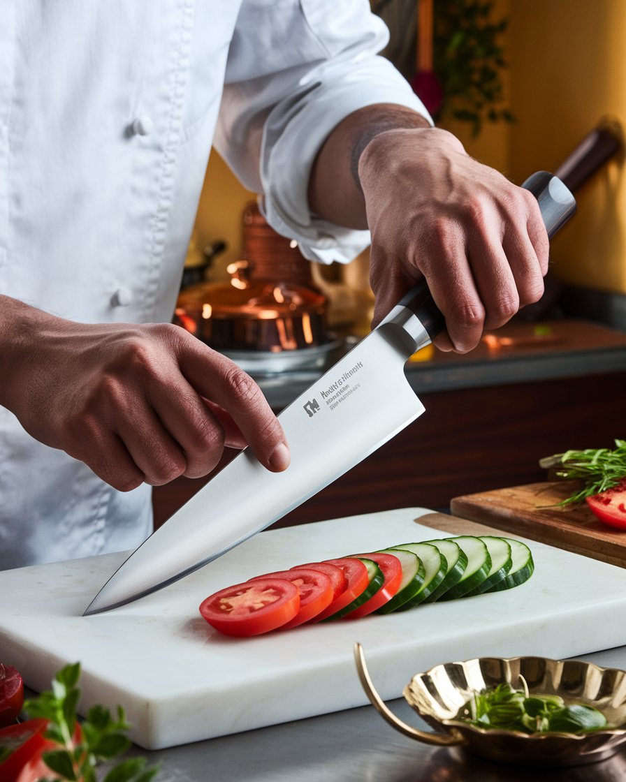 SliceMaster Elite: Precision Stainless Steel Kitchen Knife