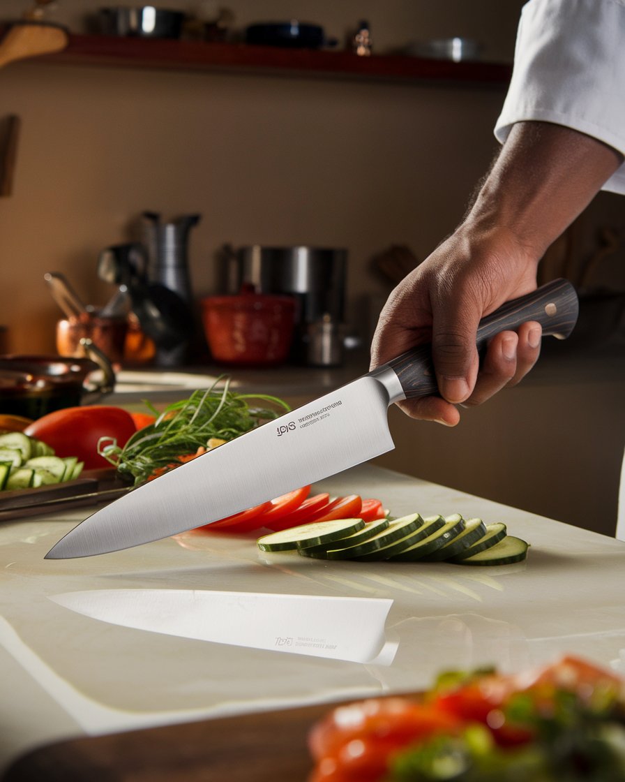 SliceMaster Elite: Precision Stainless Steel Kitchen Knife