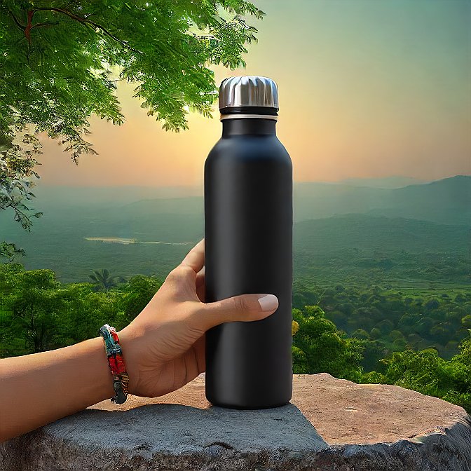 Blacqua Sports Hot and cold water bottle - By Bharat kitchenware