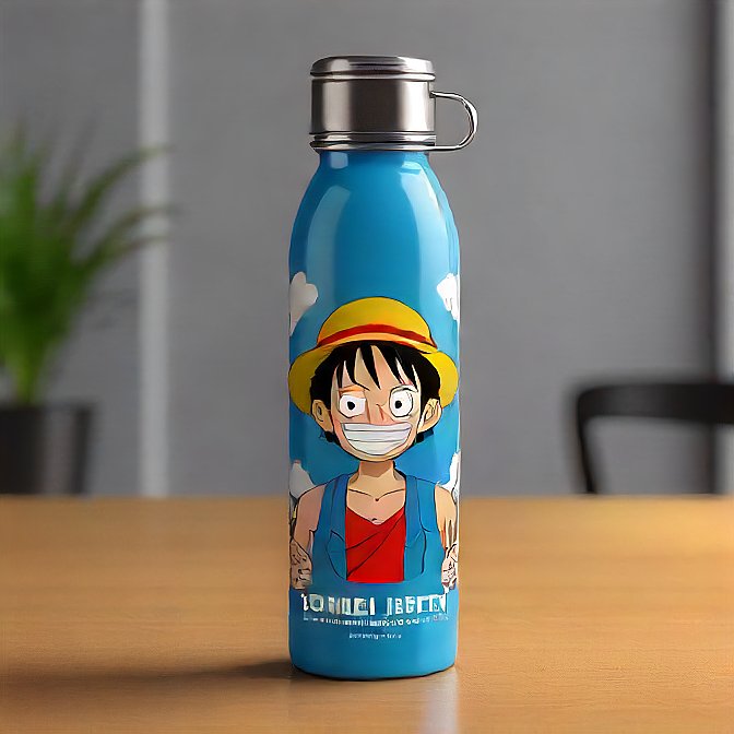 Anime Insulated water monkey D luffey By Bharatkitchenware